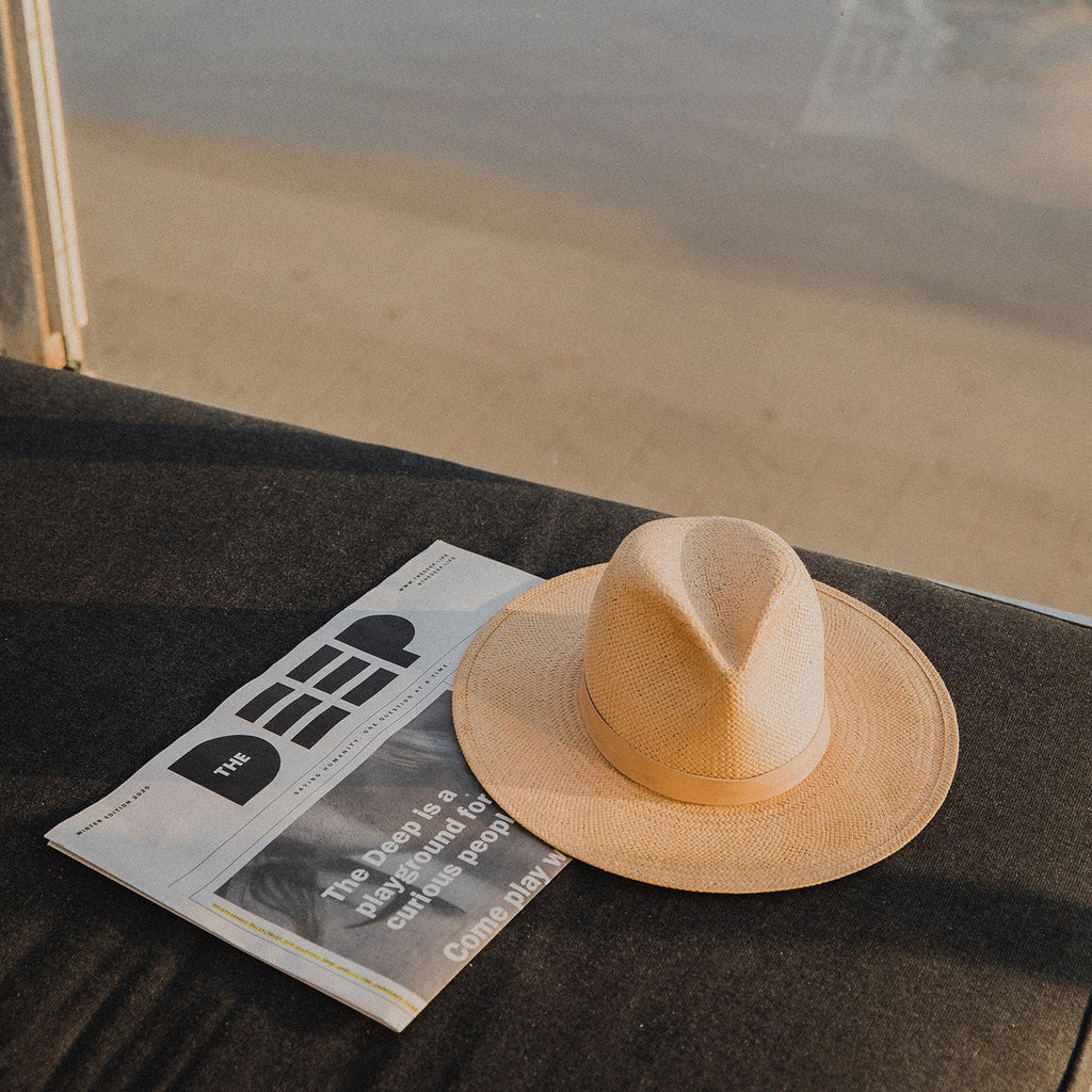Newspaper outside on a beach