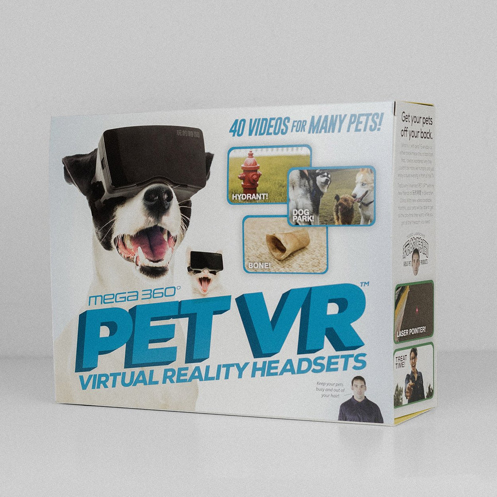 Pet VR virtual reality headsets prank box